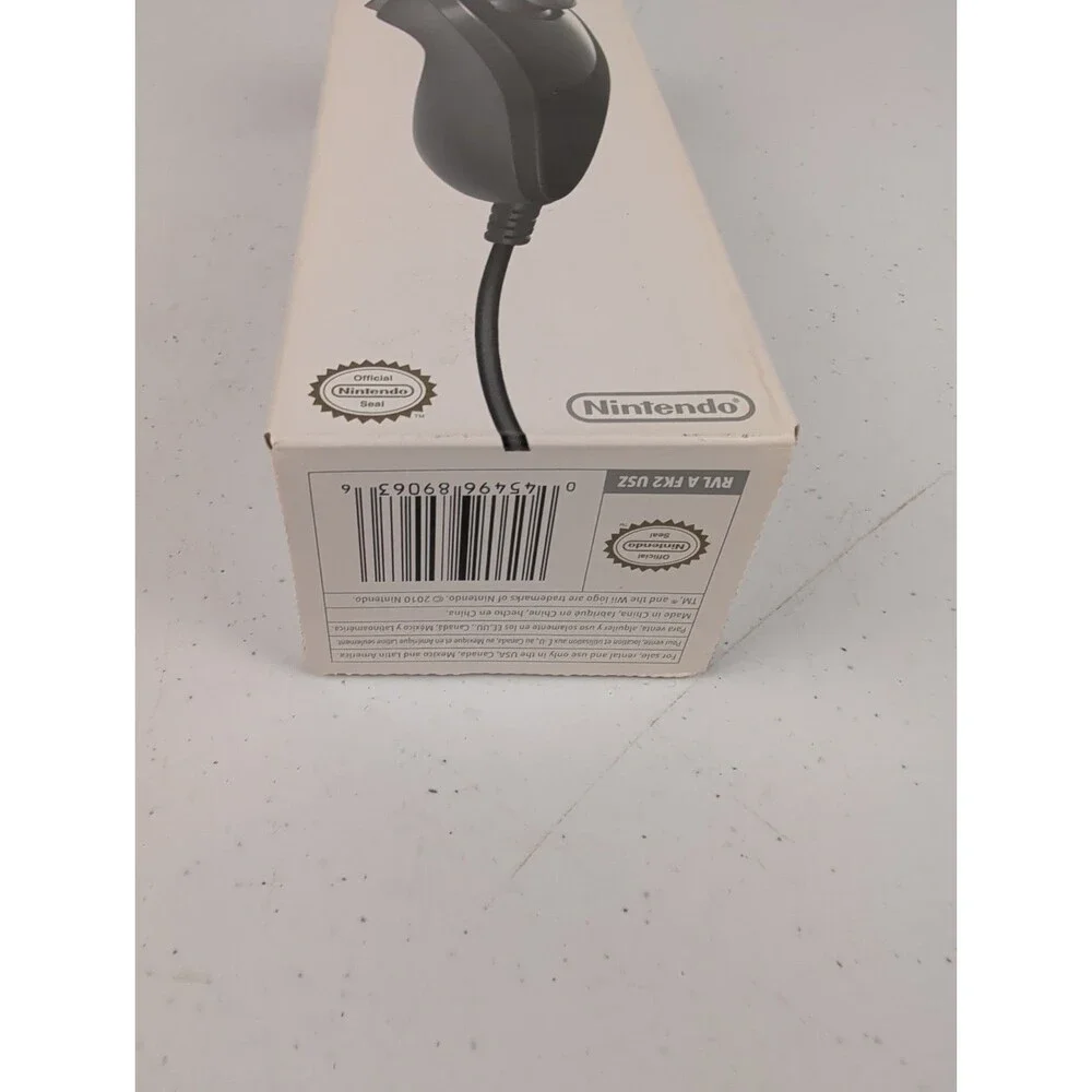 Nintendo Wii Black Nunchuk - Brand New Sealed OEM